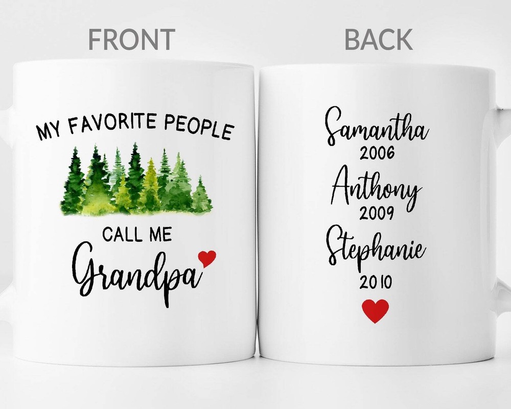 My Favorite People Call Me Grandpa Gift Grandpa Mug Grandpa Birthday Gift From