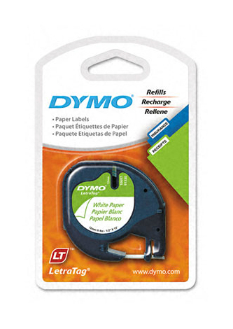 2 Pack DYMO 10697 Letratag Paper Label Tape (dym10697) Refills White Paper