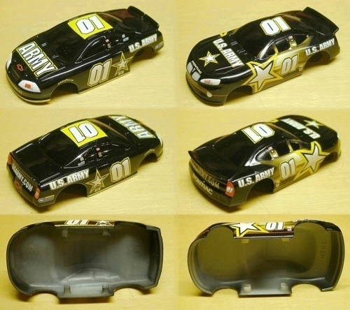 2004 LIFE-LIKE Chevy 01 ARMY 2VaRiAtIoNs SlotCar Bodies