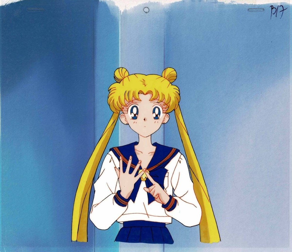 Pretty Guardian Sailor Moon Cel Original Production Painting Anime #C