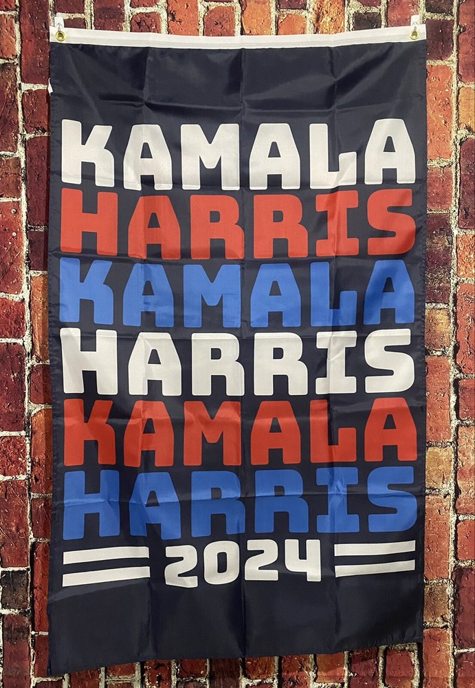 Kamala Harris President 2024 Flag FREE USA SHIP Vote Democrat Walz Equality 3x5'