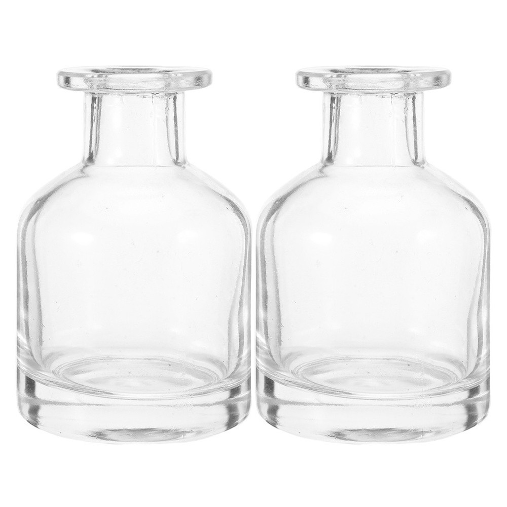 2 Pcs Reed Diffuser Bottle Empty Glass Aromatherapy Refill Decorative Container