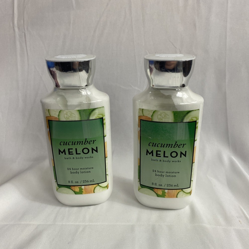 Bath & Body Works Body Lotion Cucumber Melon 8 oz  X2