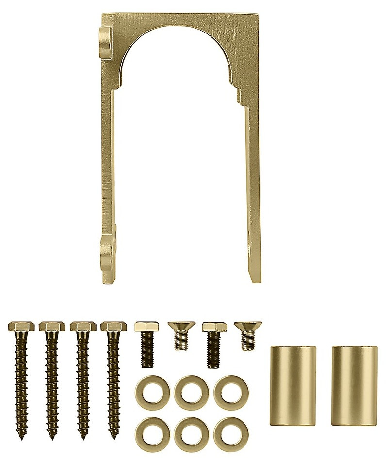 National Hardware N700-116 Bypass Bracket for Barn Door Hardware - Gold