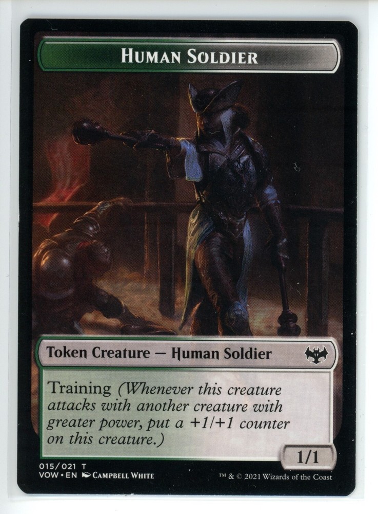 HUMAN SOLDIER TOKEN Crimson Vow #15 VOW(NM+)(MTG)