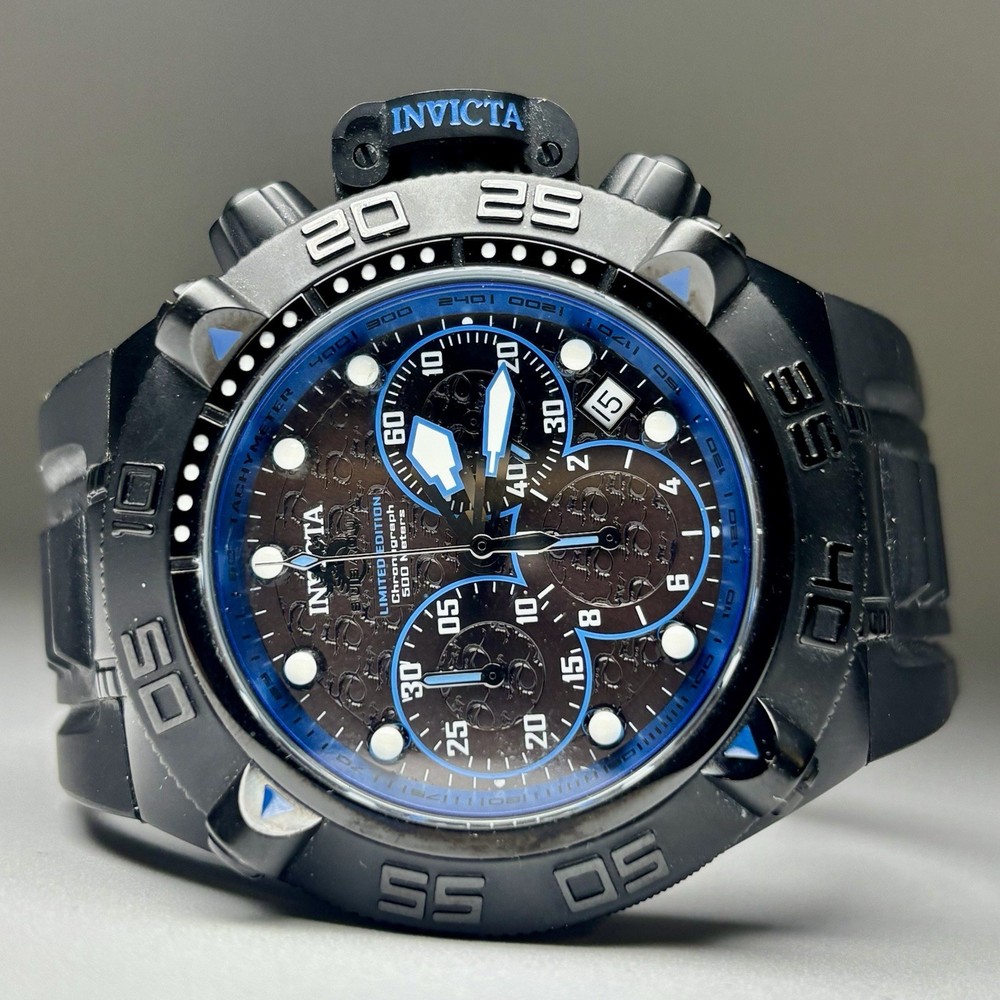 RARE Invicta SubAqua Noma IV Chronograph Black Label L.E. Mens 50mm Watch  23036