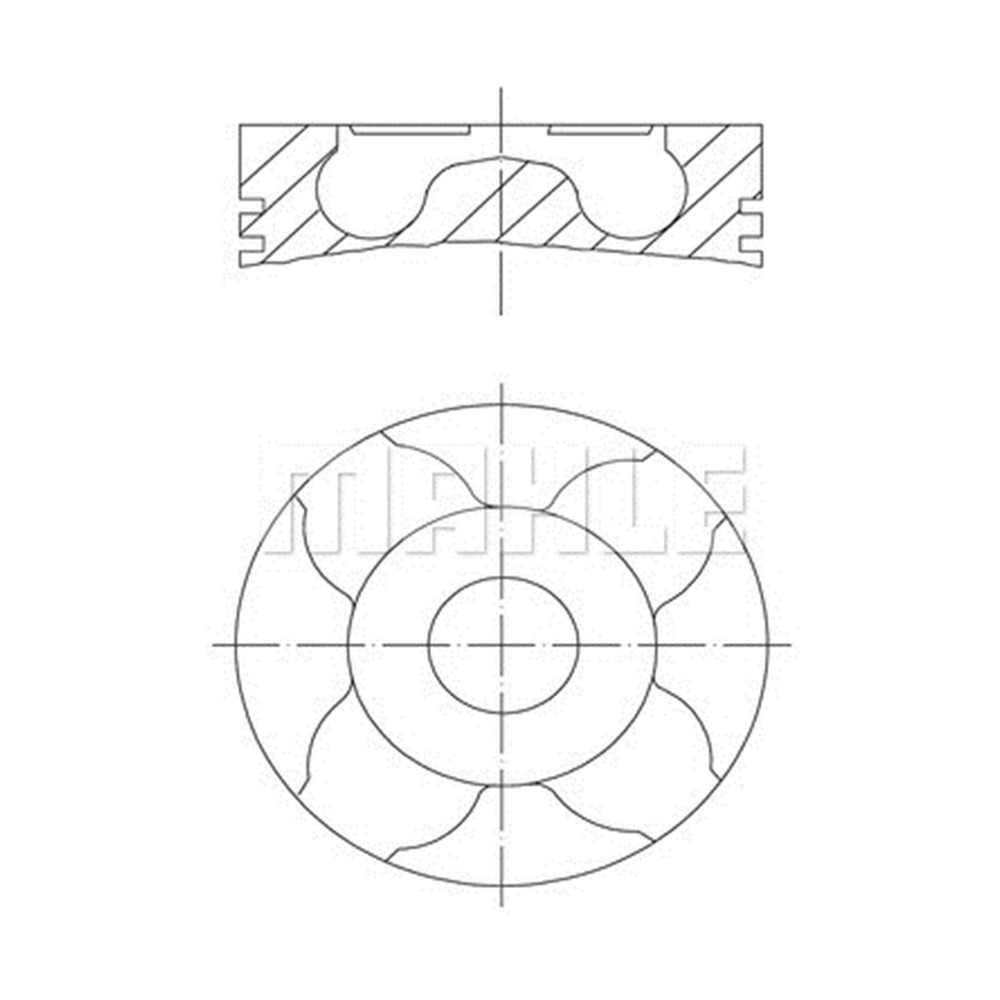 MAHLE Piston for Peugeot Citroen Ford Partner Berlingo Focus C4 Fiesta Expert Tepee Multispace 300/35
