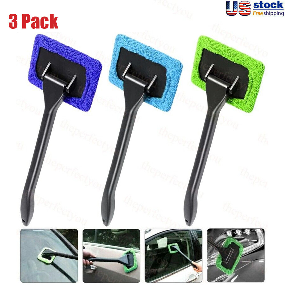 3PCS Microfiber Car Windshield Wiper Cleaner for Streak-Free Glass