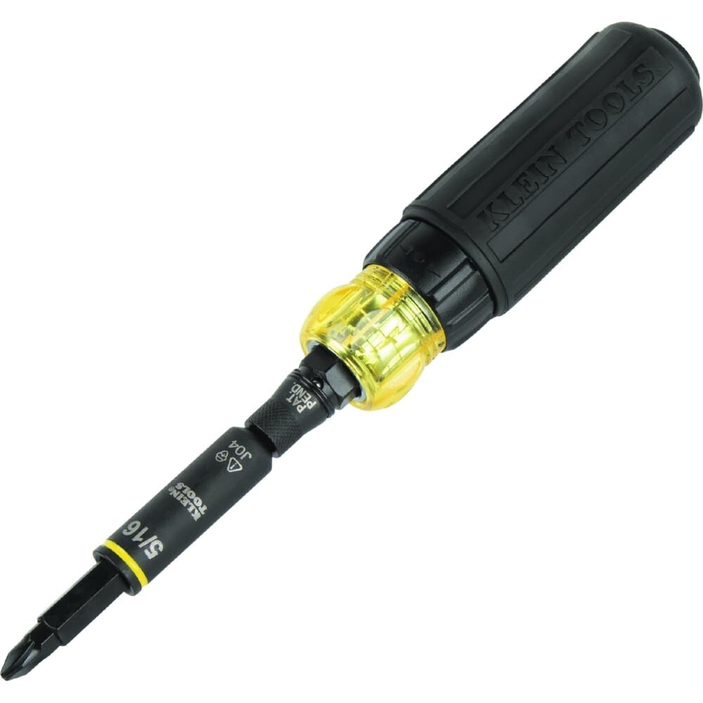 11-in-1 Ratcheting Multi-Bit Screwdriver with Phillips Torx Nut Driver Impact Rated