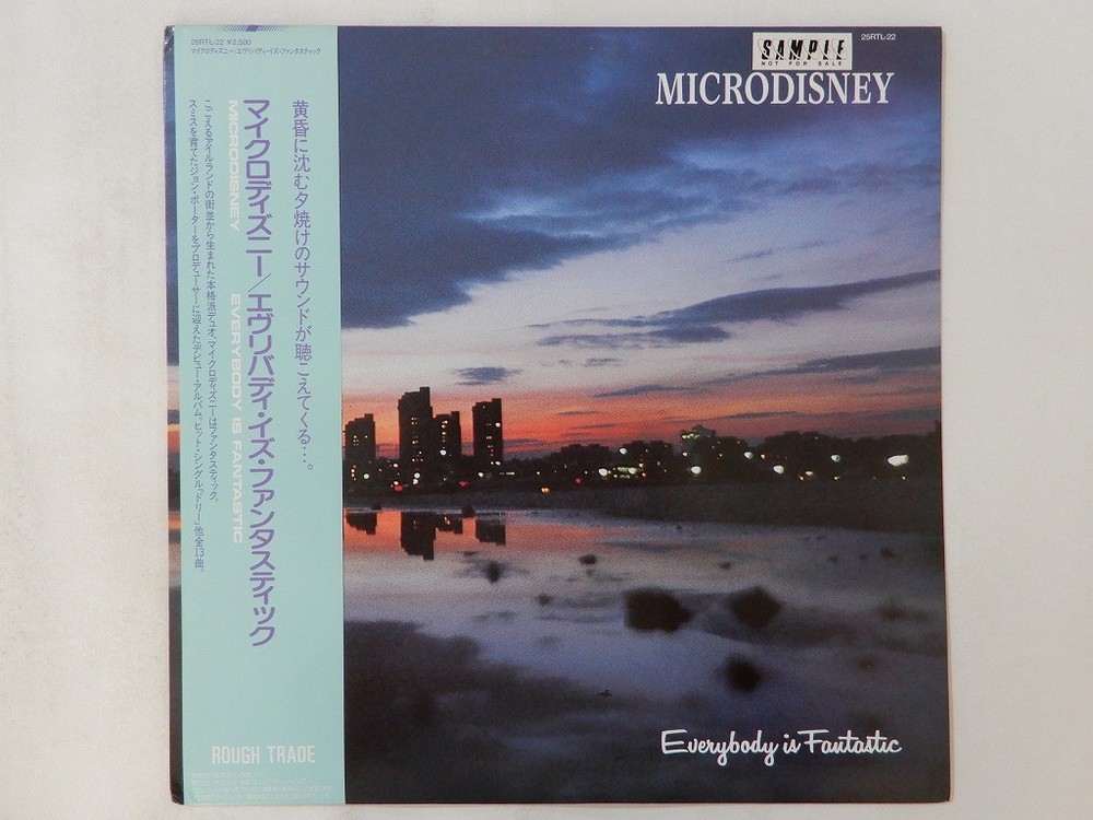 Microdisney Everybody Is Fantastic Rough Trade 25RTL-22 Japan promo VINYL LP OBI