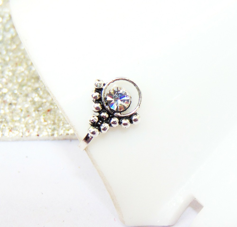 Fake Clip Nose Ring Indian Wedding Stud Pin Nose Ring Christmas Day Gift Jewelry