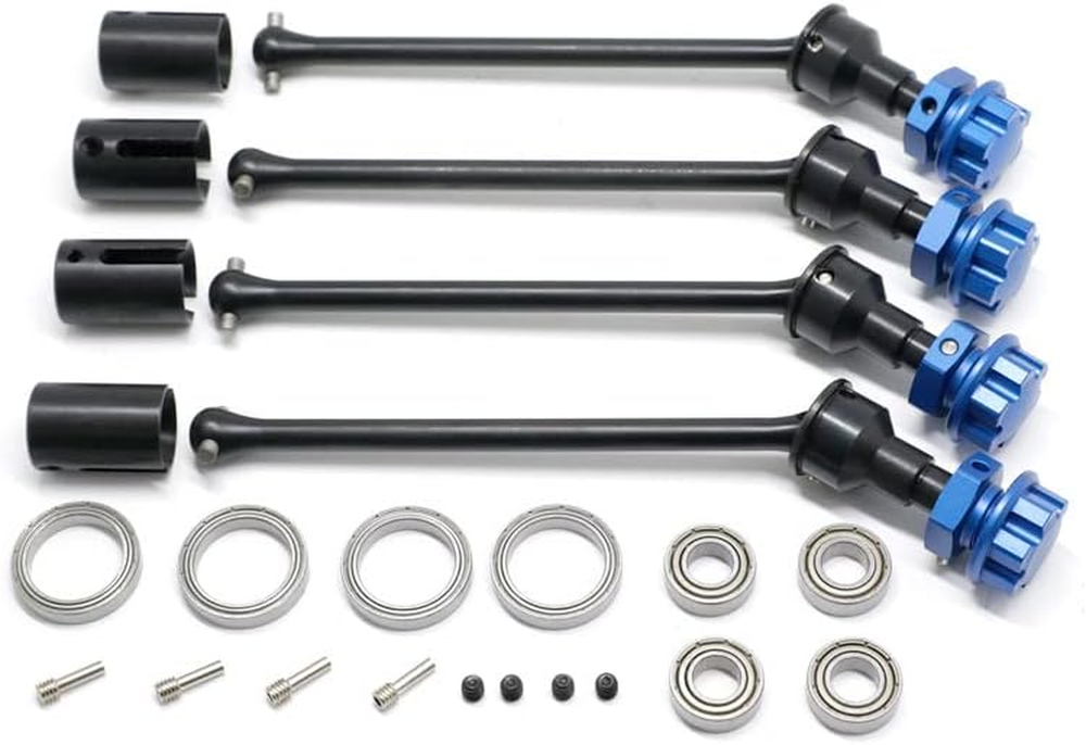 Front and Rear Drive Shaft CVD for Traxxas 1/10 MAXX Widemaxx RC Car, 4Pcs Metal