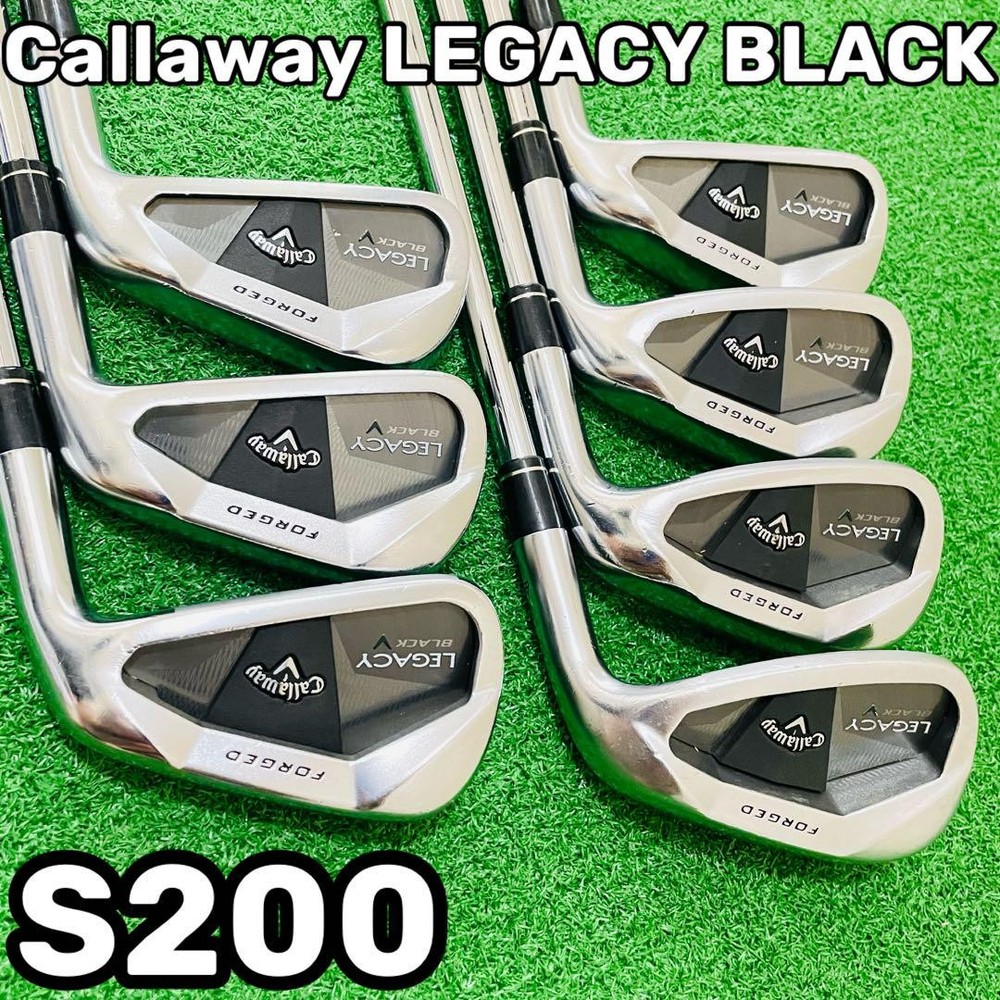 Callaway Legacy Black Irons 7-PW S200 Steel Stiff Flex Right Hand Used Golf Set