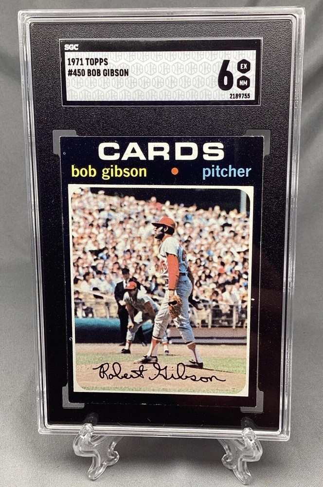1971 Topps #450 Bob Gibson HOF SGC 6 EX NM Cardinals