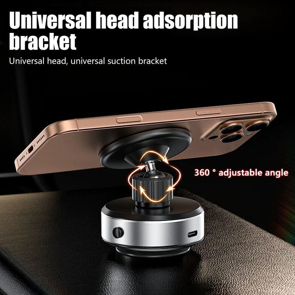 360° Adjustable Vacuum Magnetic Car Phone Holder with Suction Cup