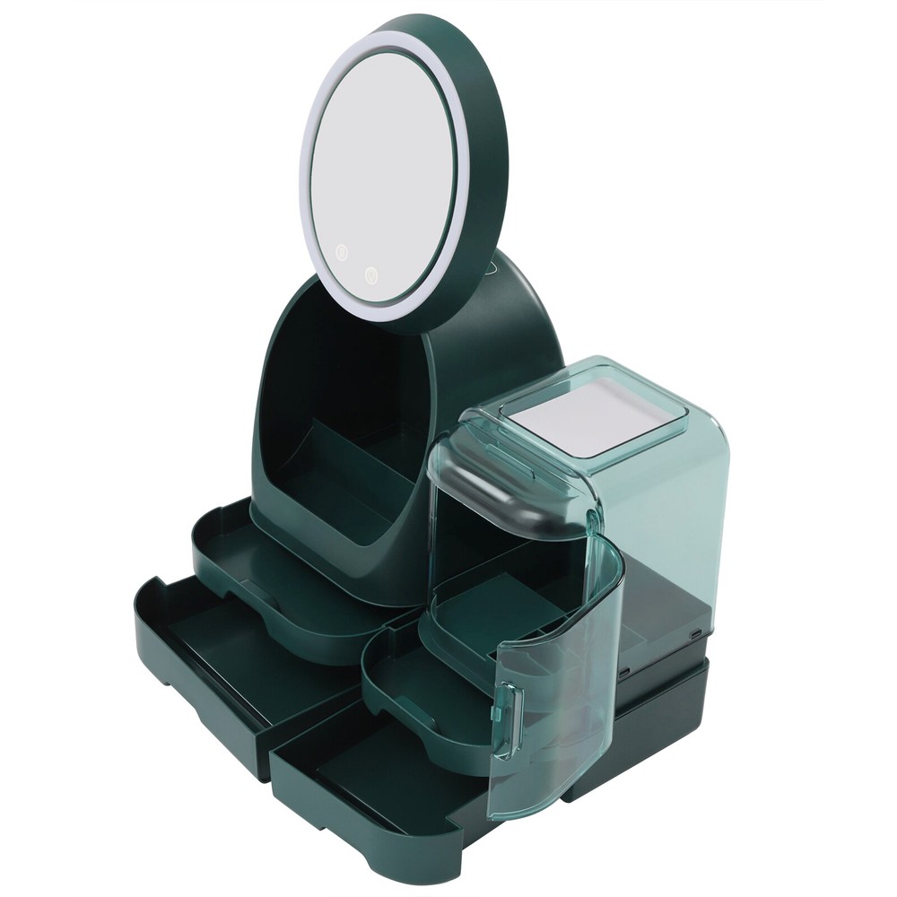 13inch LED light Makeup Organizer 360??Rotating Mirror 1200mAh Battery Capacity