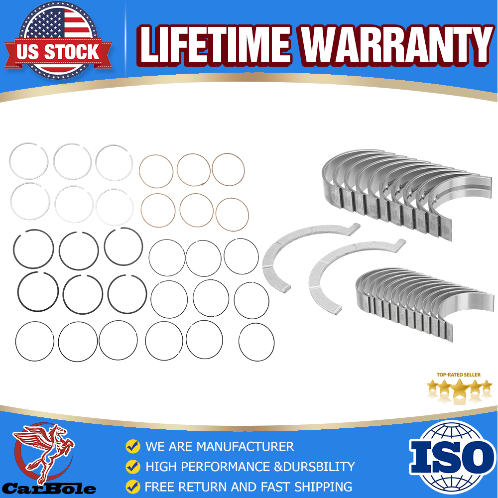 AJ126 3.0L V6 Main Bearing Rod Piston Ring Kit Jaguar Land Rover