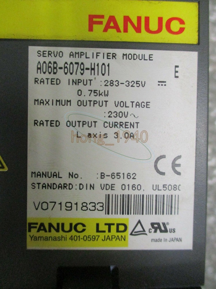 1PCS USED FANUC A06B-6079-H101 SERVO AMPLIFIER MODULE