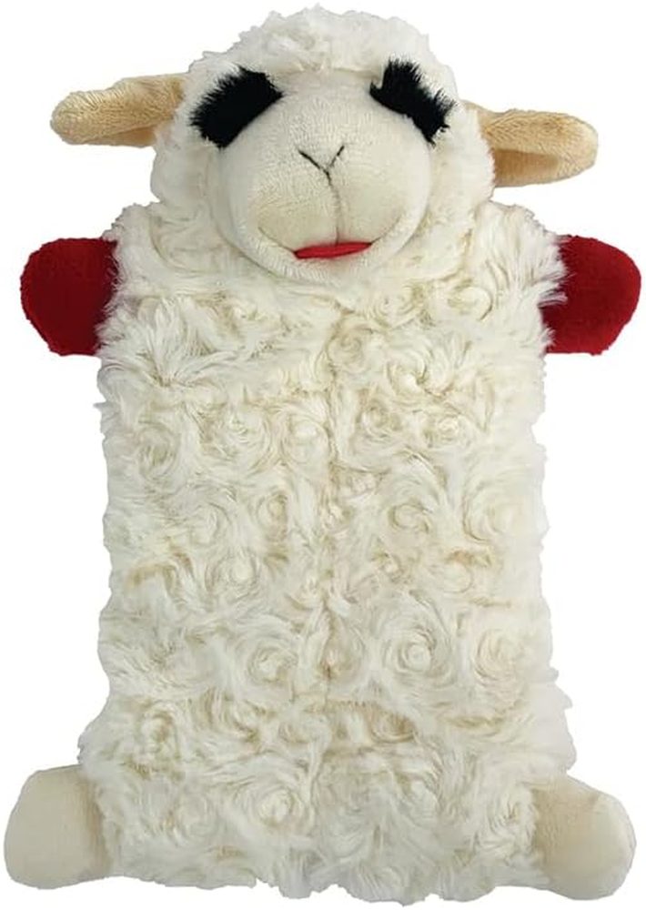 Lamb Chop Squeaker Mat Plush Dog Toy, 9In,Small & Medium Breeds