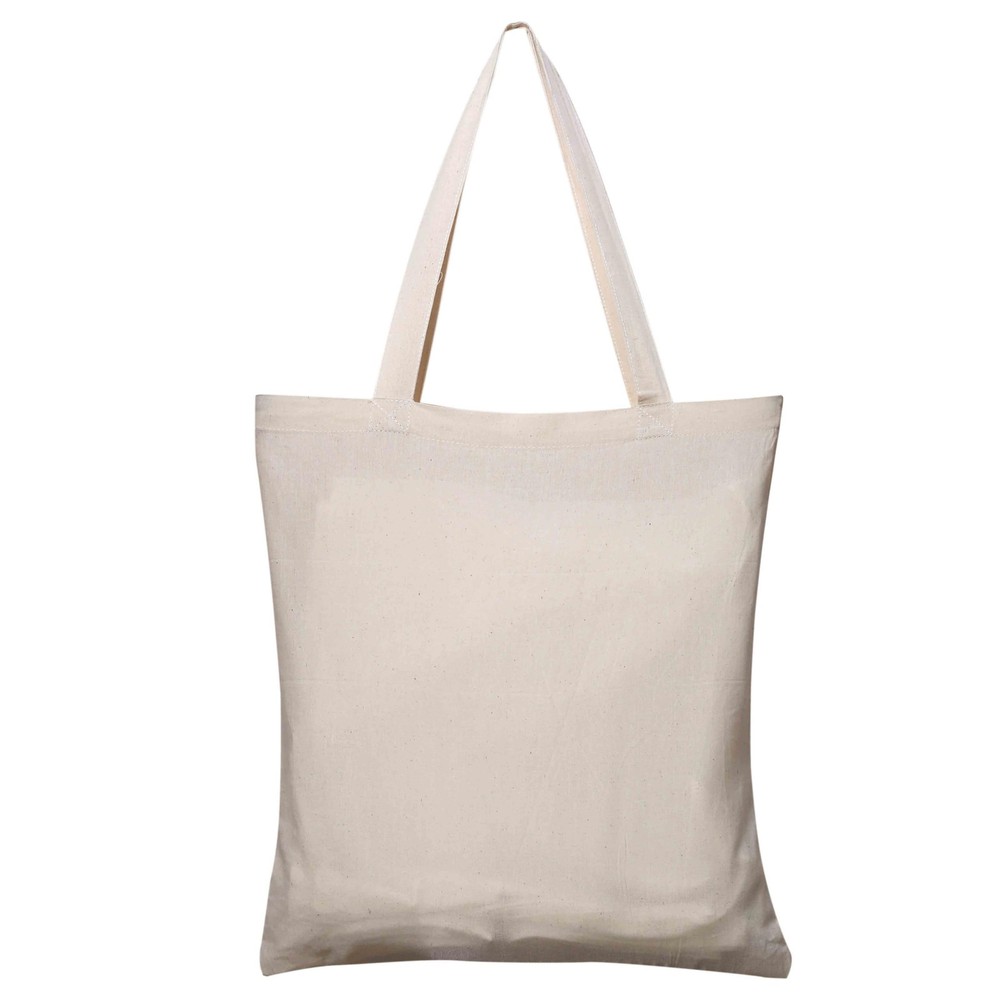 Foldable Sturdy-Handled Cotton Tote Bag for Shopping & Daily Use
