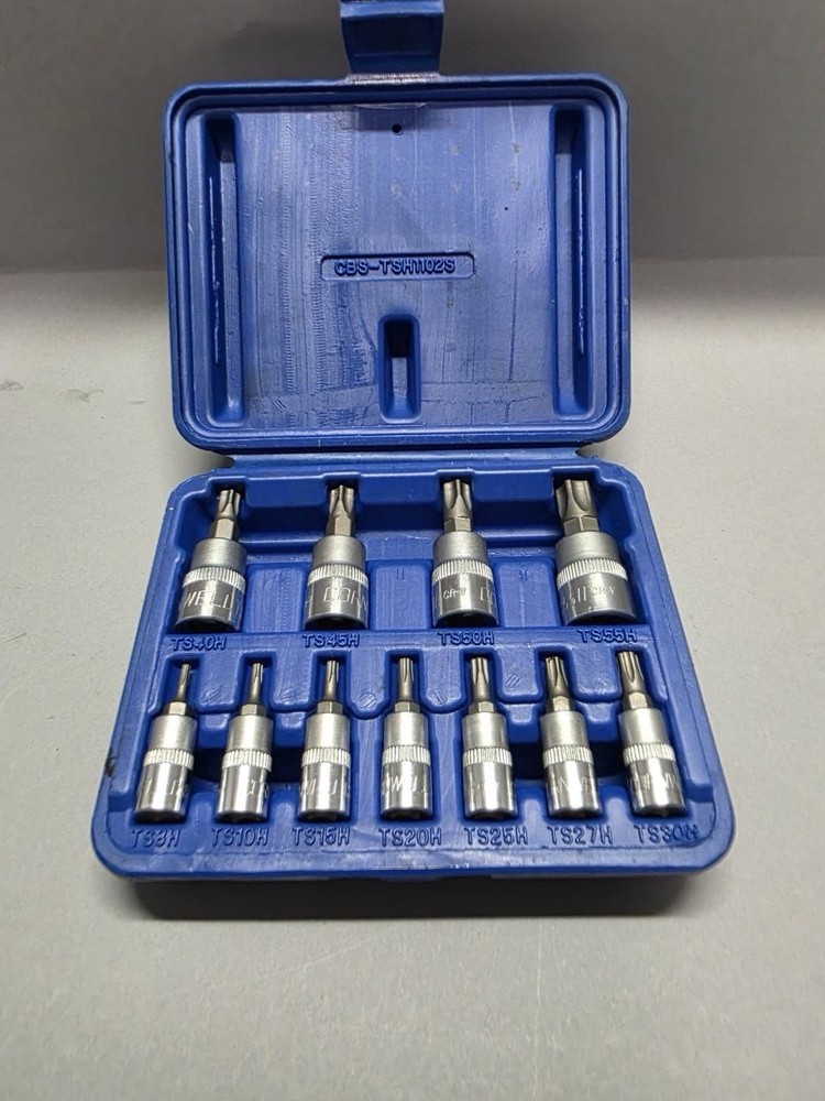 Cornwell Quality Tools CBS-TP1102S 11 PC Drive Tamperproof Star Bit Socket Set