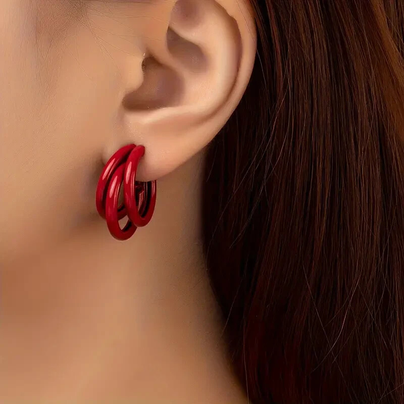 Stunning Minimalist Hoop Earrings – Elegant Chic Trendy Simple Style