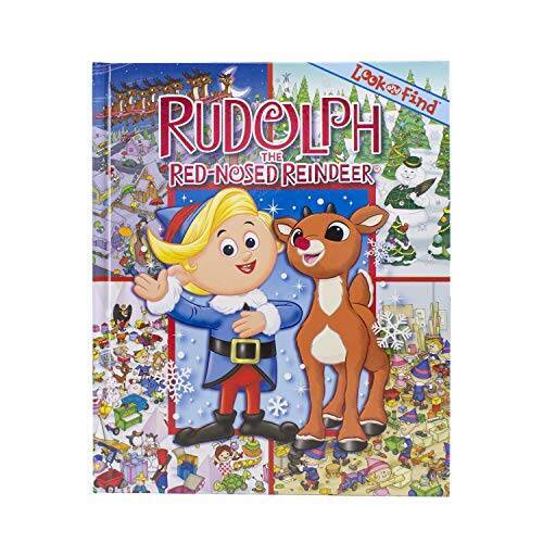 Look and Find Rudolph the Red-Nosed Reindeer Hardcover in Very Good Condition