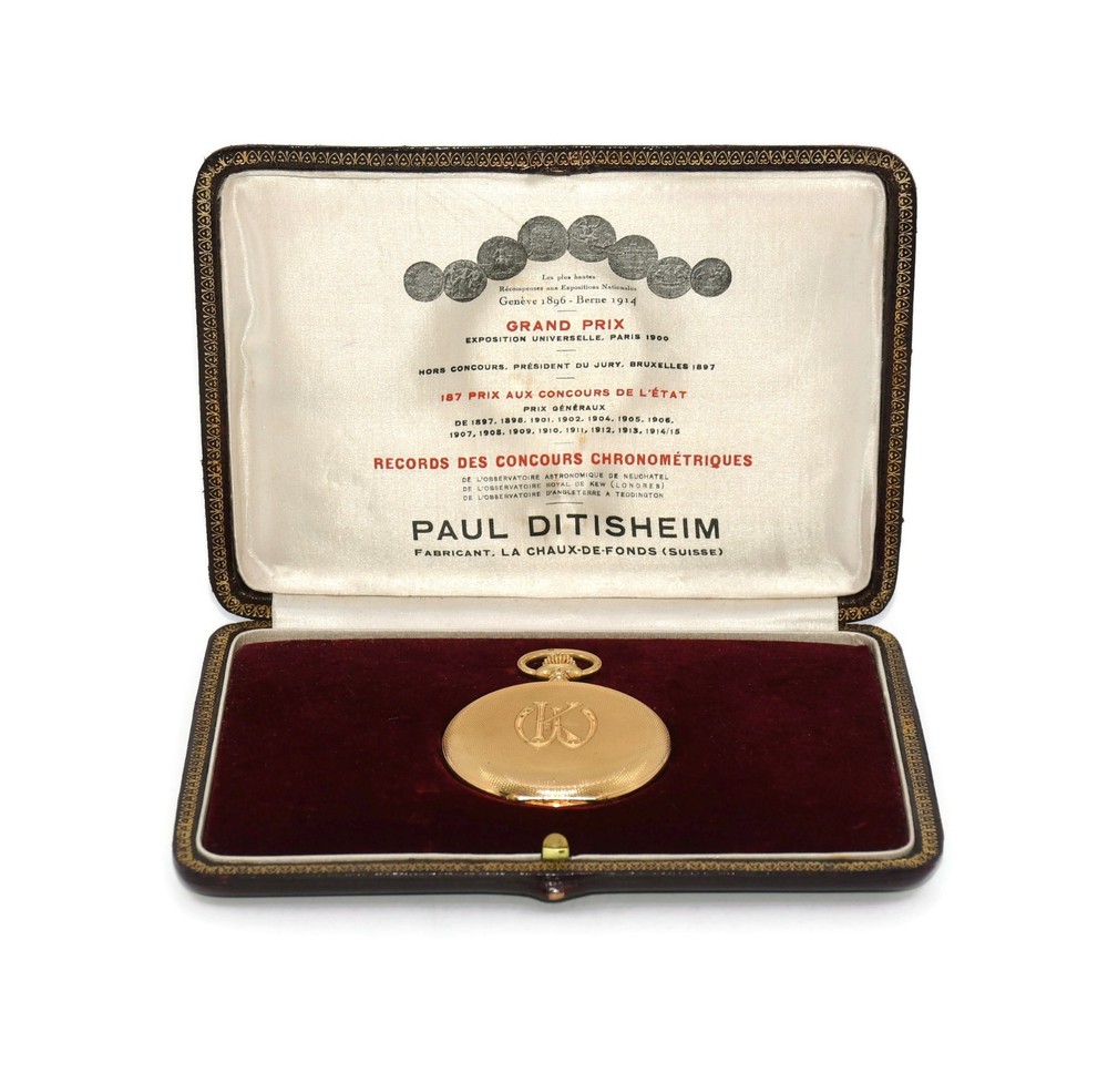 Paul Ditisheim 18K Gold Antique Pocket Watch