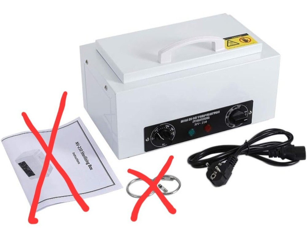 High Temperature Sterilizer Cabinet Nail Art Salon Manicure Dry Heat Sterilizer