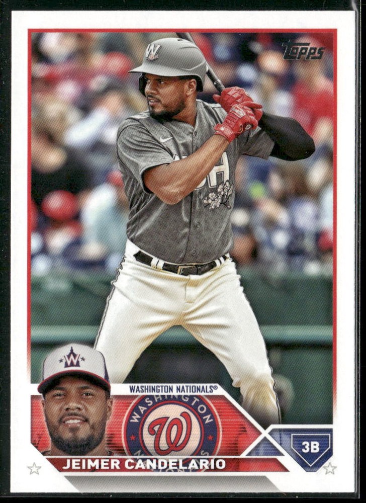 2023 Topps Update US129 Jeimer Candelario Washington Nationals Baseball Card