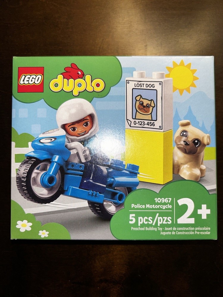 Lego Duplo 10967 Police Motorcycle Lost Dog 5pc