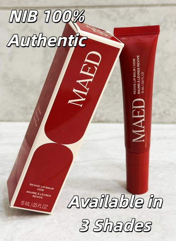 NIB 100%Authentic MAED Revive Lip Balm for Barrier Repair,3 shades,0.5fl oz/15mL