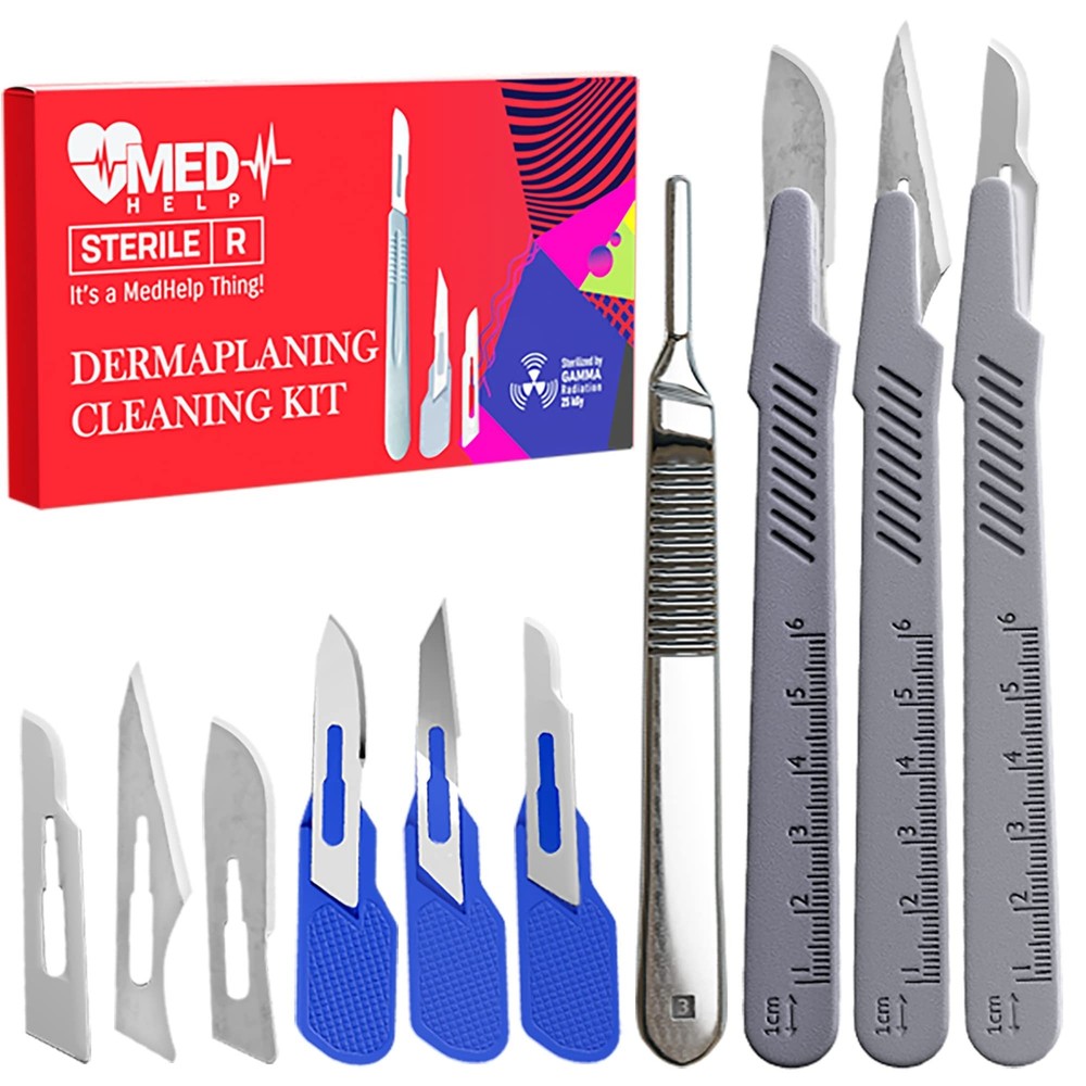 Dermaplaning Kit Professional - Dermaplane Blades for Esthetician, Disposable...