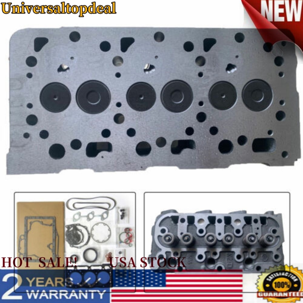 D1105 Complete Cylinder Head W/ Full Gasket Kit For Kubota ZD28 ZD1211 U25S US