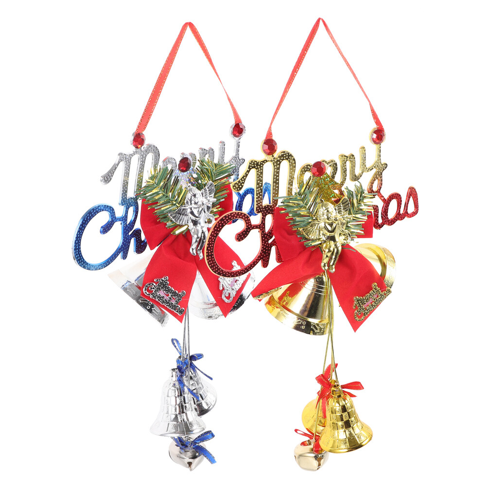 2 Pcs Jingle Bell for Door Christmas Tree Decorations Bells Ornaments