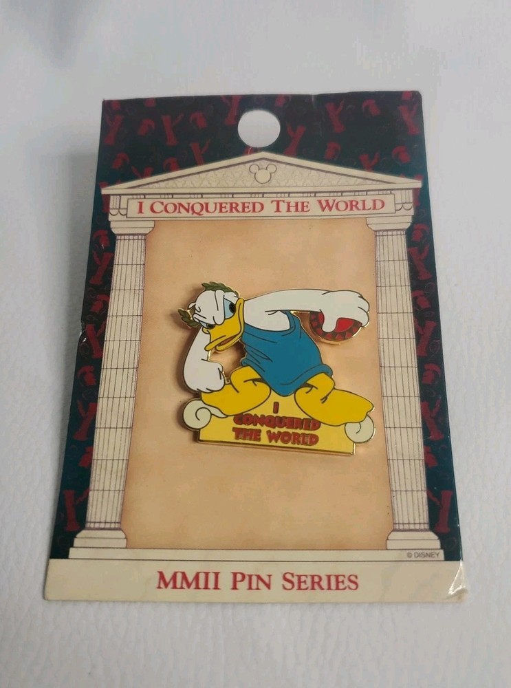 Walt Disney Parks Donald Duck I Conquered The World MMII Pin Series NOS