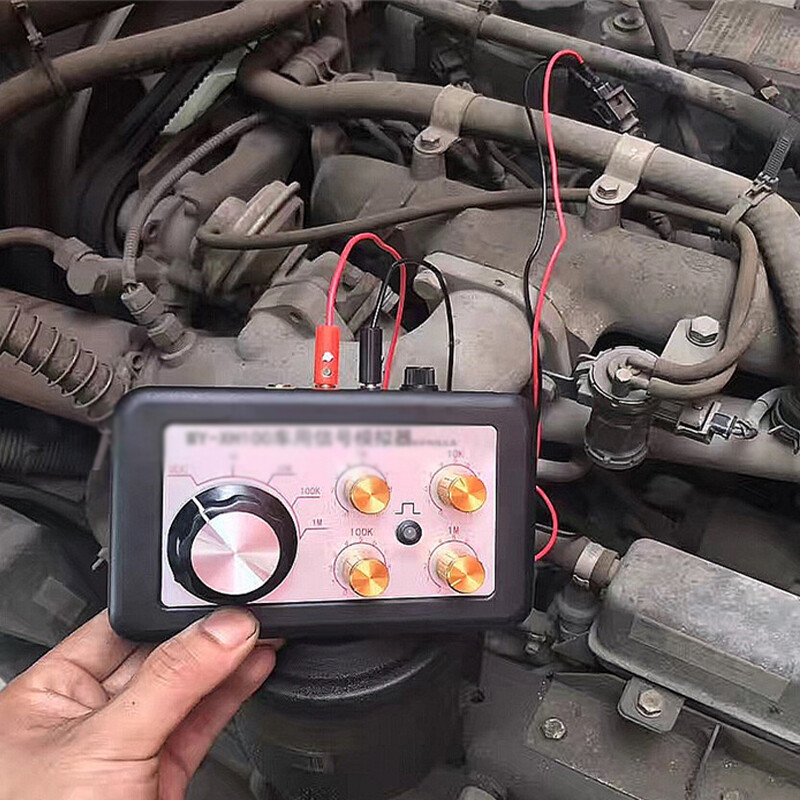 Car Diagnostic Signal Simulator with Adjustable Resistor & Sensor Accessories