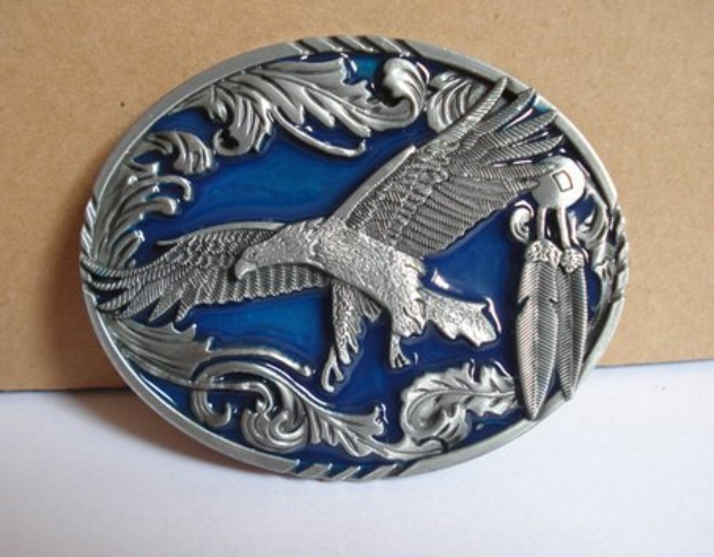 Western Belt Buckles Cowboy for Men & Women USA Rodeo Casual Wear Flying Eagle