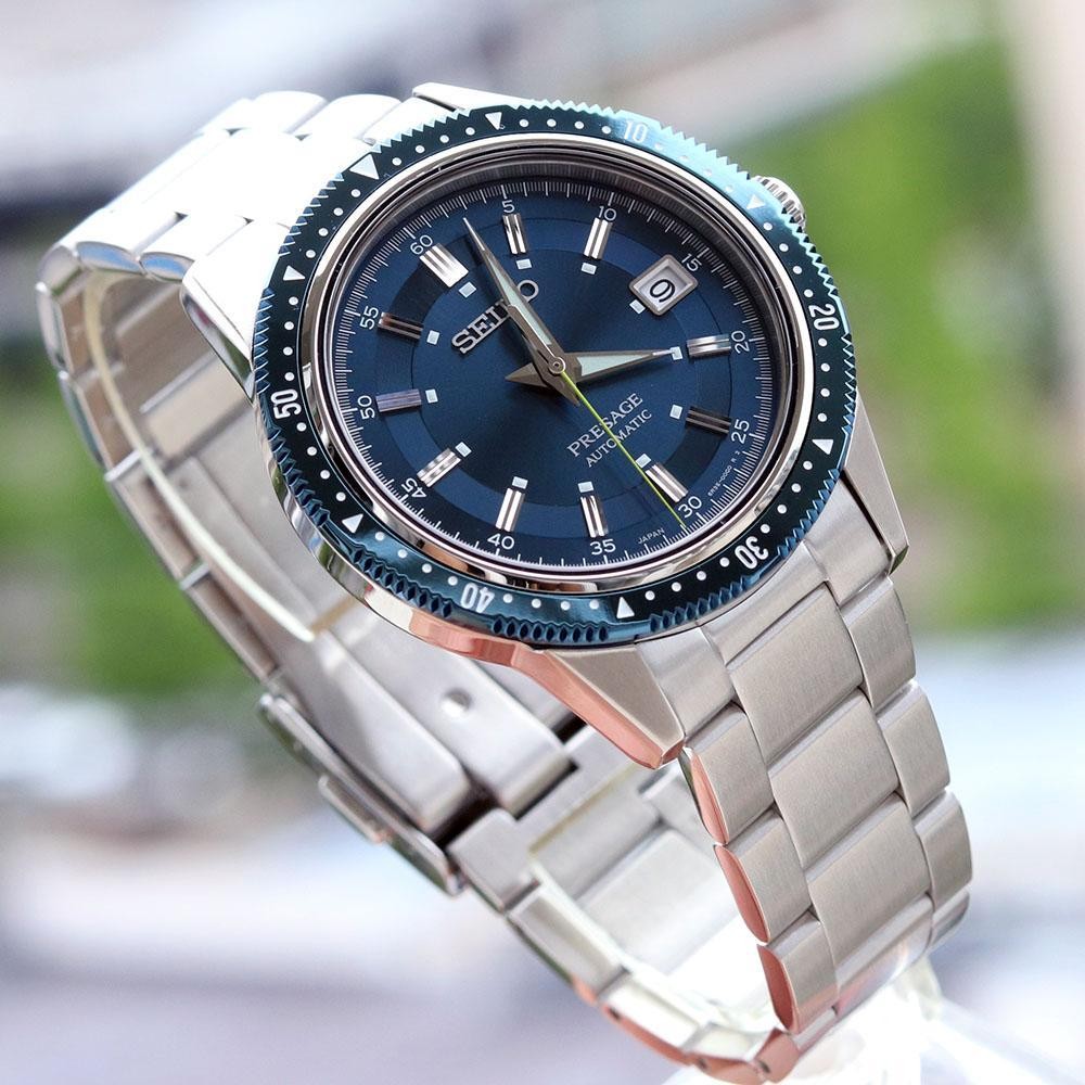 SEIKO Presage SARX081 Mens Automatic Blue Dial Japan Made Watch with Box