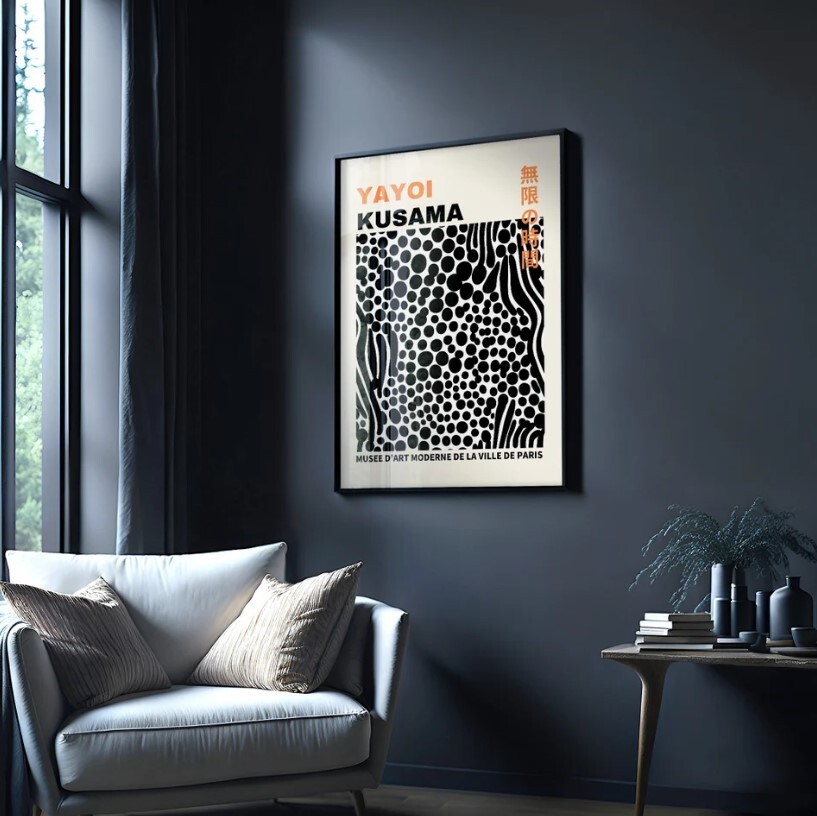 Yayoi Kusama Abstract Japanese Wall Art Poster Print