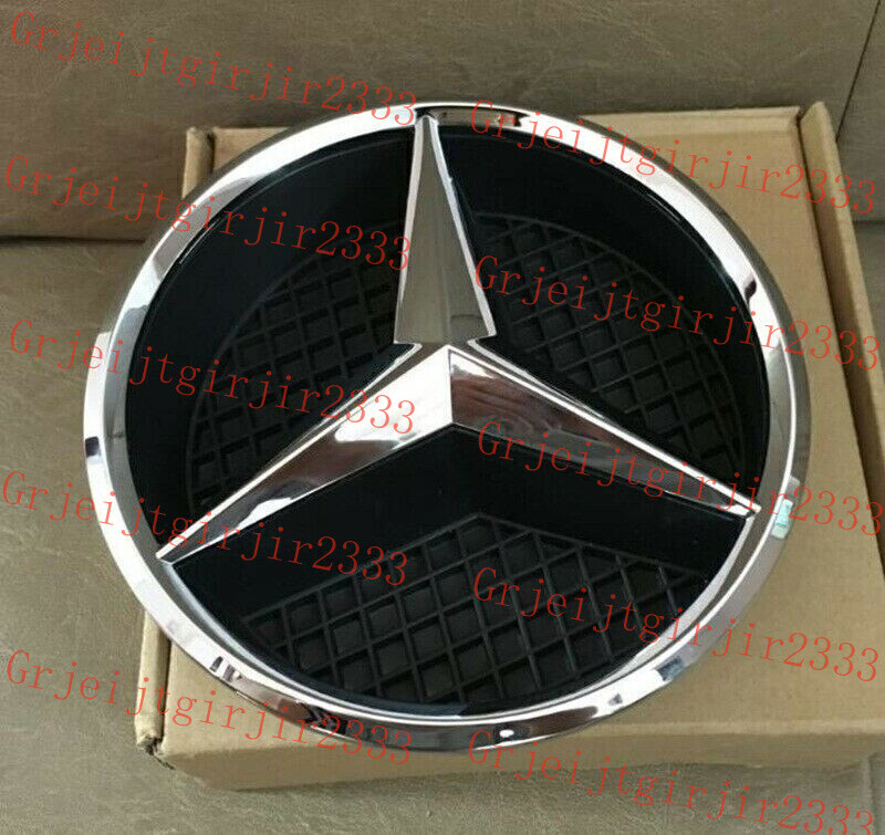 Fits C300 W205 W212 W176 CLA GLA ML Car Front Grille Badge Star Emblem Silver