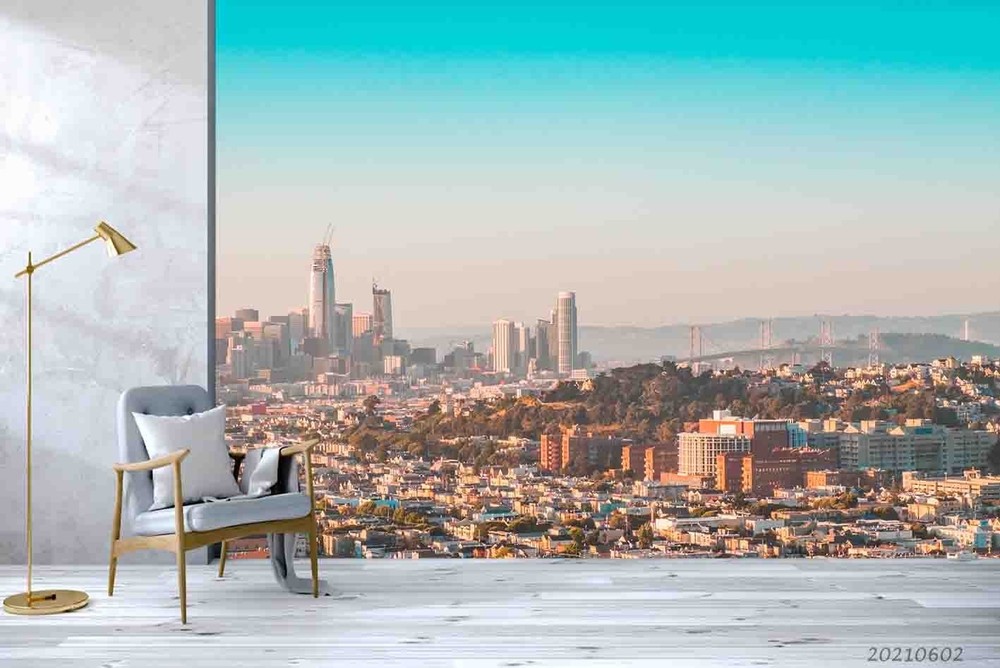 3D City Architecture Landscape Wall Murals Wallpaper Murals Wall Sticker