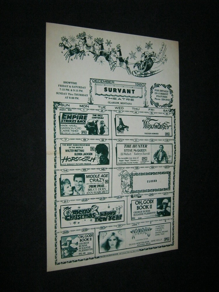 Original Glasgow Montana McQueen Star Wars Empire Strikes Back Olivia Newton-John Memorabilia