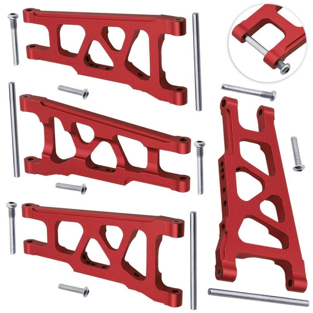 Front & Rear Aluminum Suspension A-Arms Upgrade for 1/10 Traxxas Slash 4x4