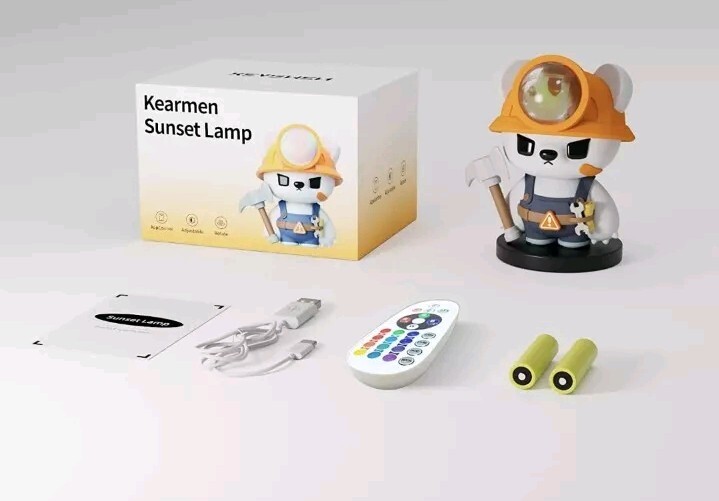 Sunset Lamp Projector Projection Cartoon Bear with APP Remote Control