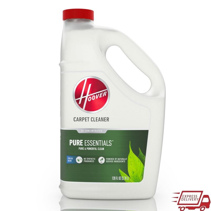 Plant-Based Carpet Cleaner Natural Stain Remover 128 oz Fresh Rain Scent