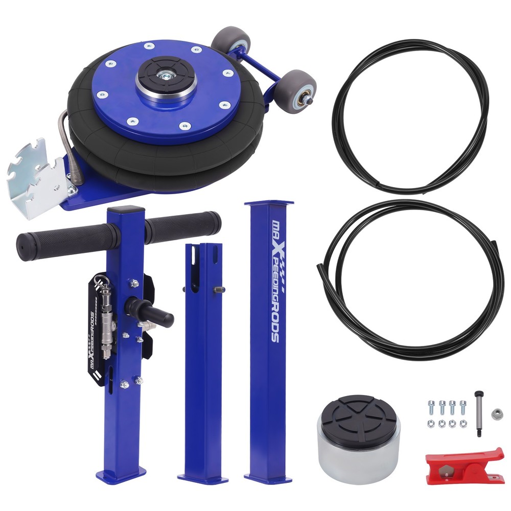 3 Ton Double Bag Air Jack with Adjustable Handle 6600 lbs Capacity-image