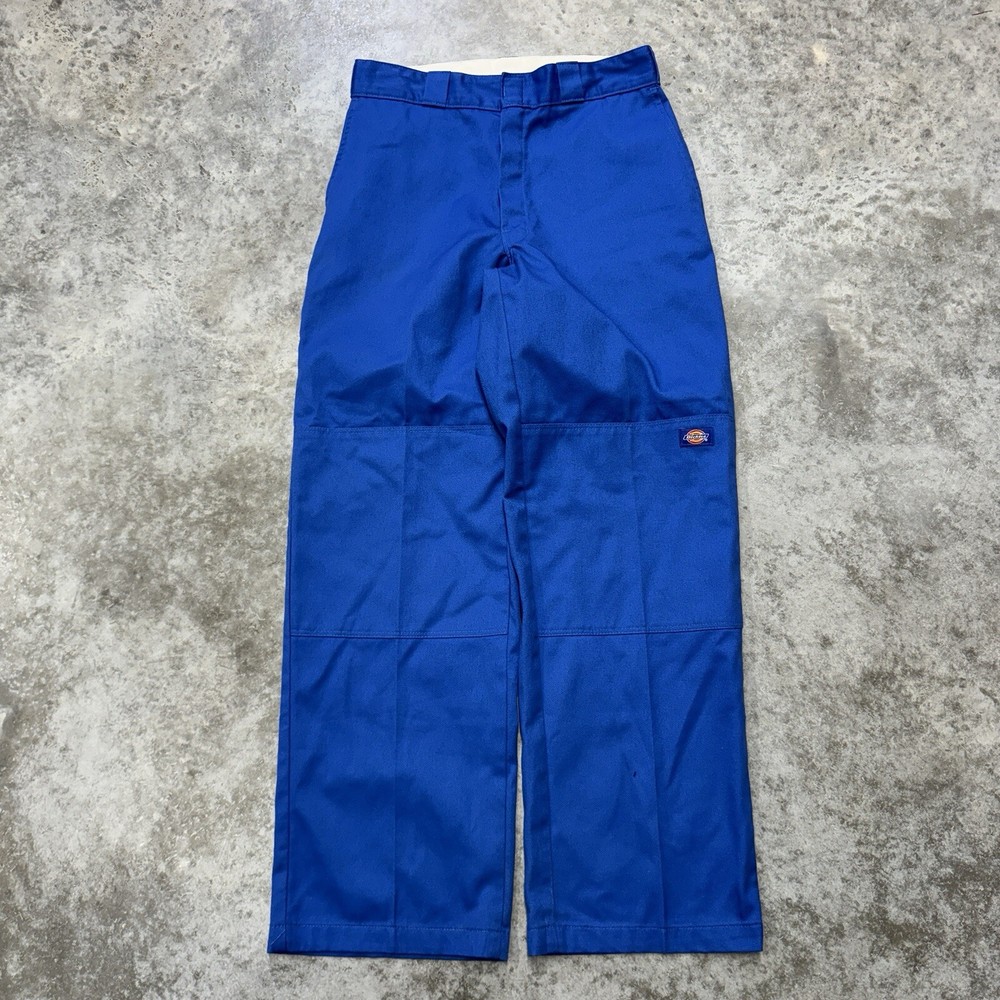 Dickies Double Knee Vintage Pants Mens 32x32 Royal Blue Skate Y2K Wide Leg Baggy