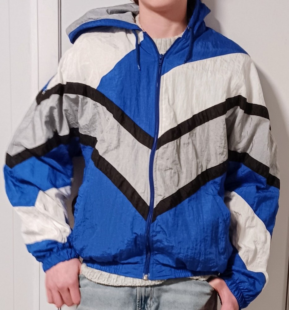 Vintage 90's Activewear Windbreaker Track Jacket.   Size M