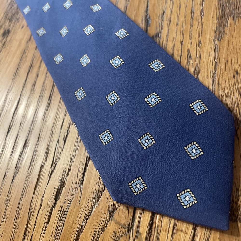 Vintage EUC Emilio Pucci Geometric Foulard Silk Tie Men’s Necktie Made In Italy